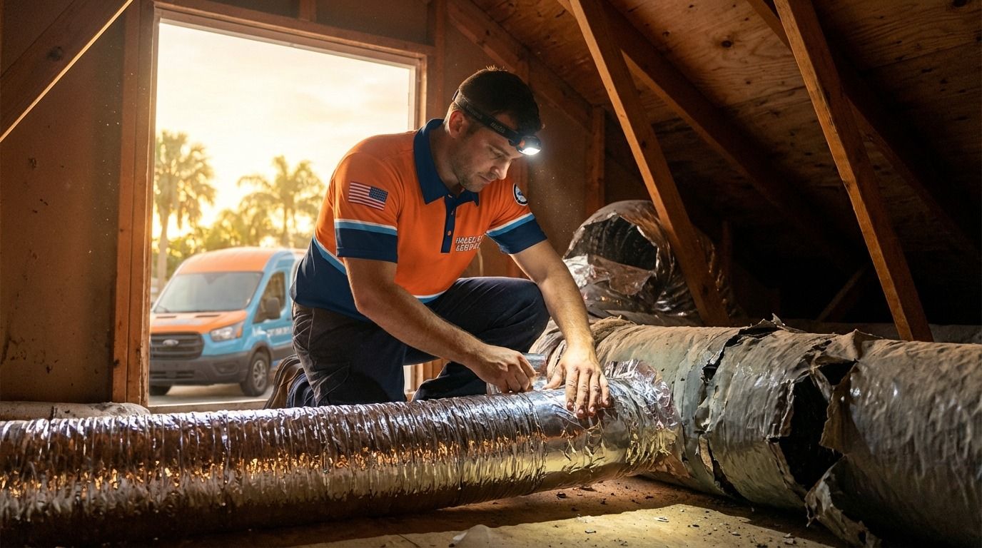 Duct Replacement service in Gibsonton, FL — Hales AC